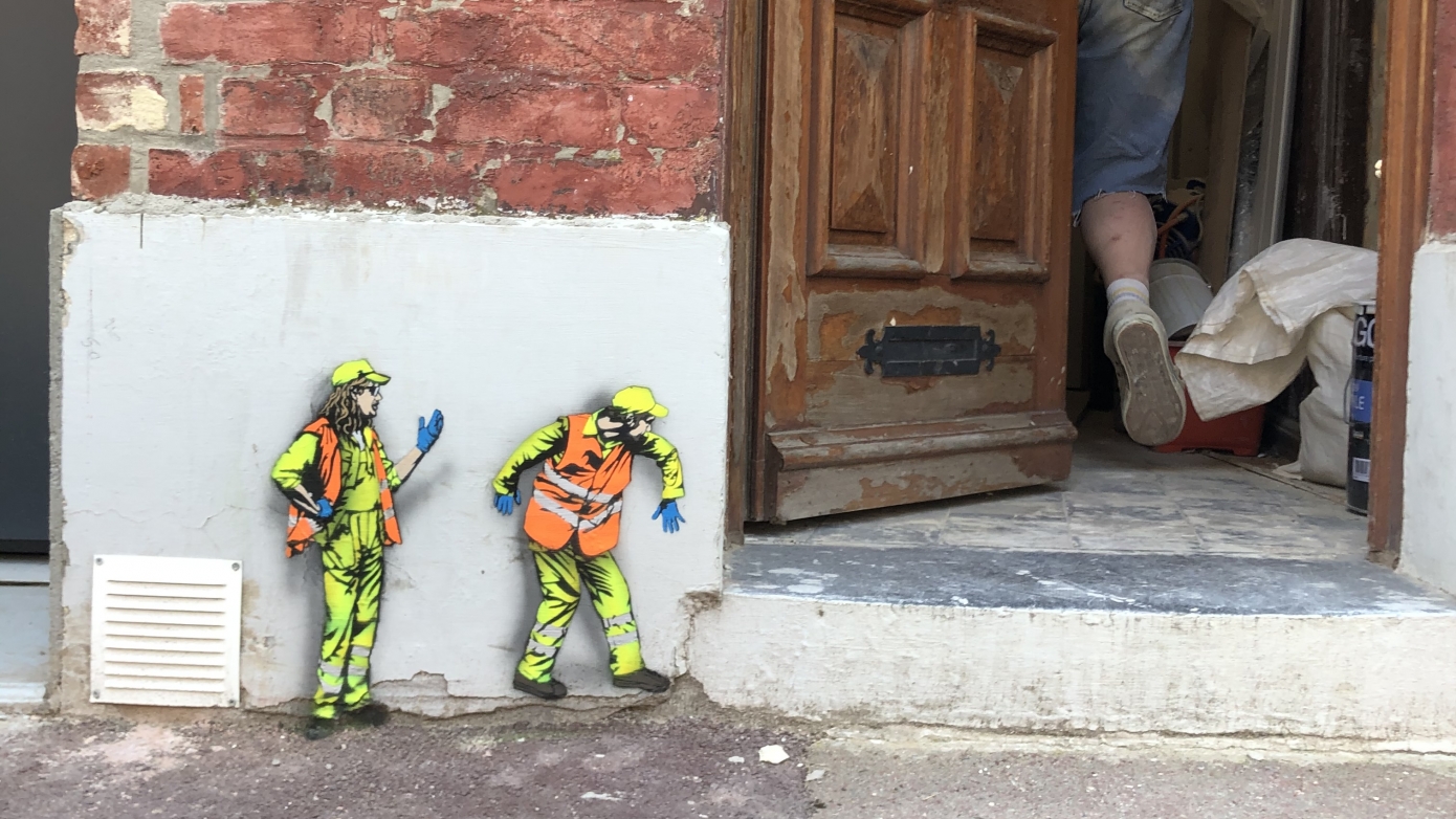 Intervention artistique Jaune