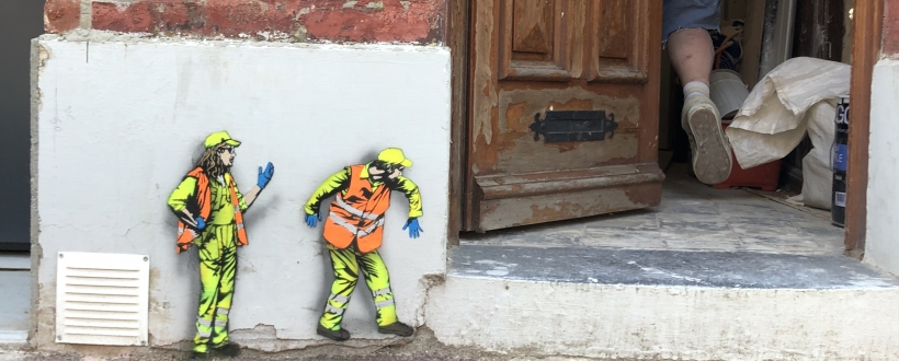 Intervention artistique Jaune