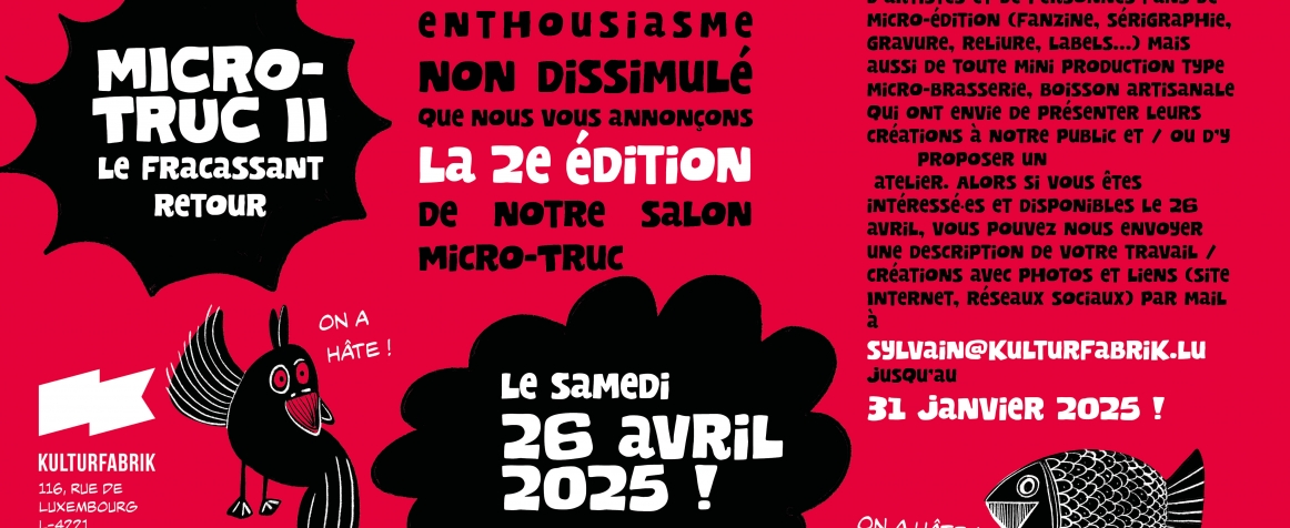 OPEN CALL: Micro-truc